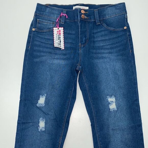 🔥BEAUTEES GIRLS JEANS KIDS SIZE 16 New - Picture 2 of 5